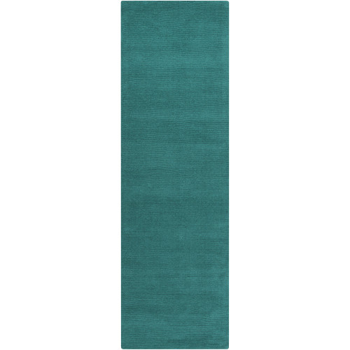 2.5' x 8' Love Seaside Green  Hand Loomed Rectangle Area Throw Rug - IMAGE 1