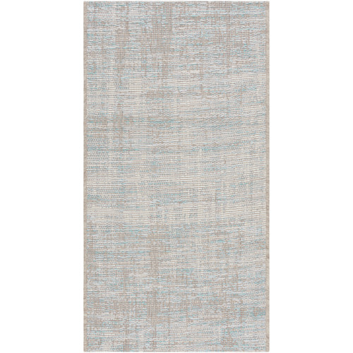 2' x 3.5' Classic Luxury Gray and Blue Rectangular Area Throw Rug - IMAGE 1