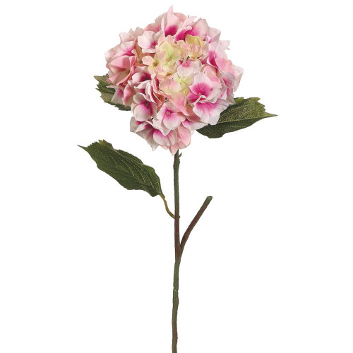 Pack of 12 Pink Hydrangea Flower Artificial Floral Craft Sprays 23" - IMAGE 1