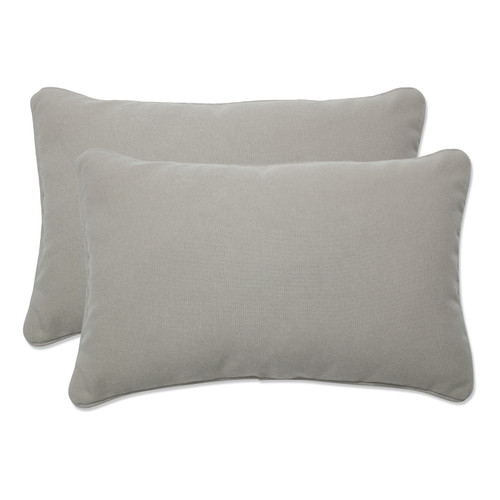 Set of 2 Outdoor Patio Furniture Rectangular Throw Pillows 18.5" - Cosmic Tan - IMAGE 1