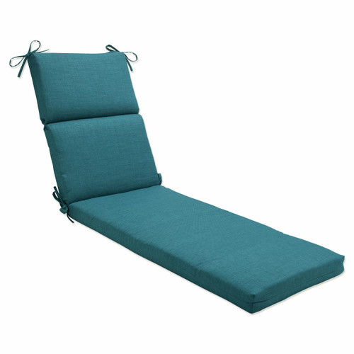 72.5" Tidal Teal Outdoor Patio Chaise Lounge Cushion - IMAGE 1