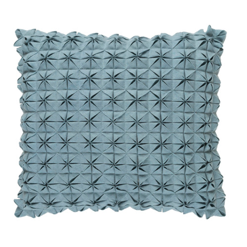 18" Origami Elegance Sea Star Gray Decorative Throw Pillow - Down Filler - IMAGE 1