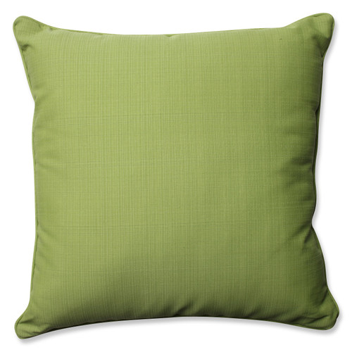 25" Green Solid Outdoor Corded Square Floor Pillow - IMAGE 1