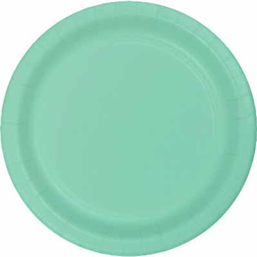 Club Pack of 240 Mint Green Round Durable Luncheon Plates 7" - IMAGE 1