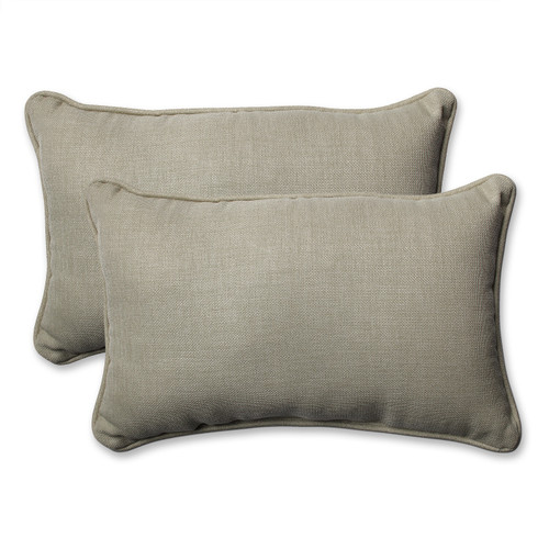 Set of 2 Sandy Beach Brown Charm Rectangular Throw Pillow 18.5" - IMAGE 1