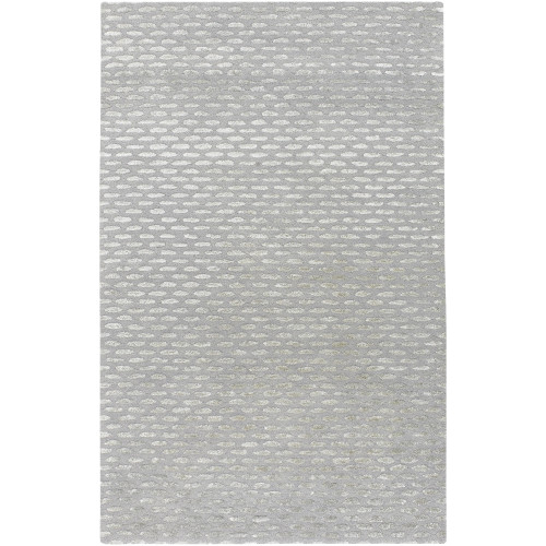 3.5' x 5.5' Gray Hand Tufted Contemporary Wool Area Throw Rug - IMAGE 1