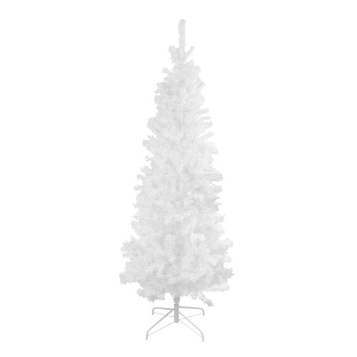 Slim White Winston Pine Artificial Christmas Tree - 6.5' - Unlit - IMAGE 1