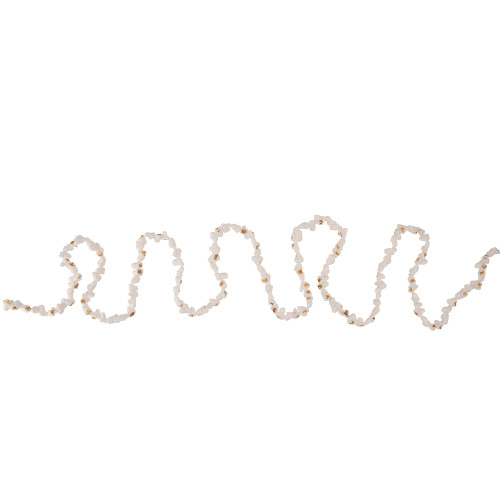 9' Traditional Faux Popcorn Christmas Garland, Unlit - IMAGE 1