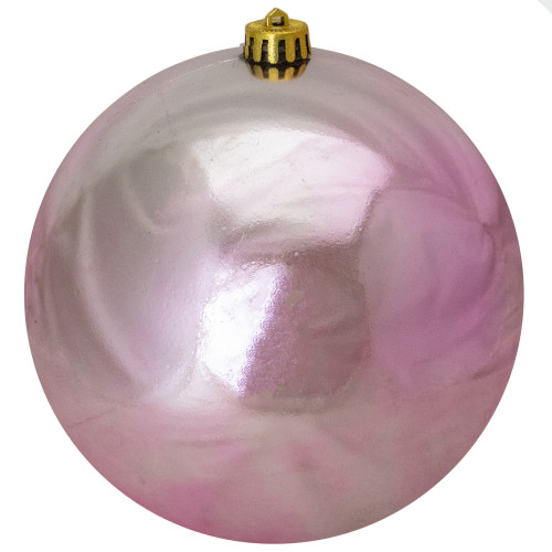 Shiny Bubblegum Pink Shatterproof Christmas Ball Ornament 8" (200mm) - IMAGE 1