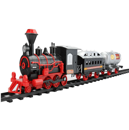 13-Piece Battery Operated Lighted and Animated Christmas Express Train Set with Sound 9.25" - IMAGE 1