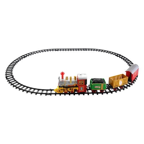 12-Piece Battery Operated Lighted & Animated Christmas Express Train ...