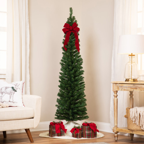 Pencil Pine Artificial Christmas Tree - 6' - Unlit - IMAGE 1
