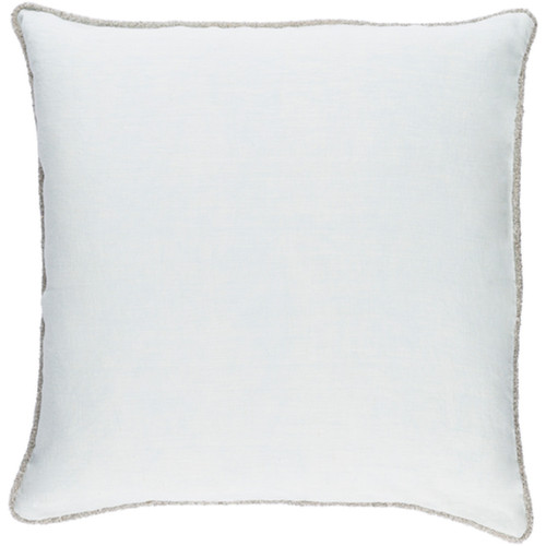 20" Ice Blue Decorative Square Throw Pillow - Down Filler - IMAGE 1