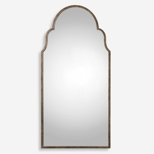 Tall Arch Wall Mirror - 60" - Bronze Tone - IMAGE 1