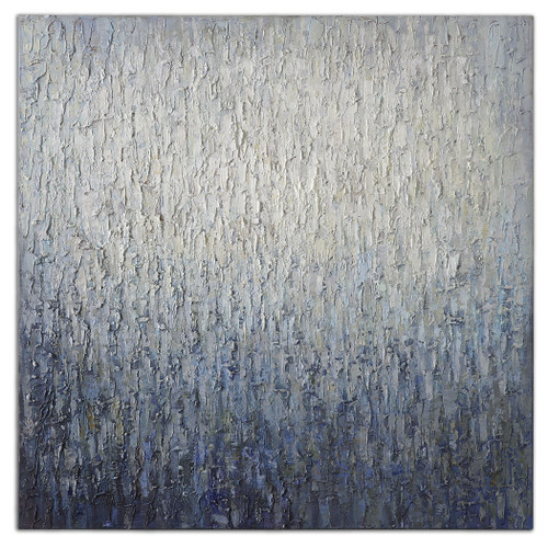 Hand Painted Abstract Unframed Stretched Canvas Wall Art - 36" x 36" - IMAGE 1