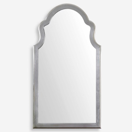 Antique Arch Wall Mirror - 48" - Silver - IMAGE 1
