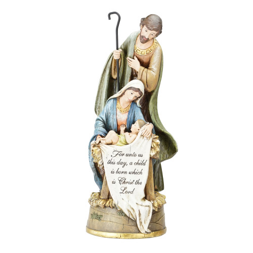 10.25" Joseph's Studio Holy Family "Christ the Lord" Religious Christmas Tabletop Figure - IMAGE 1