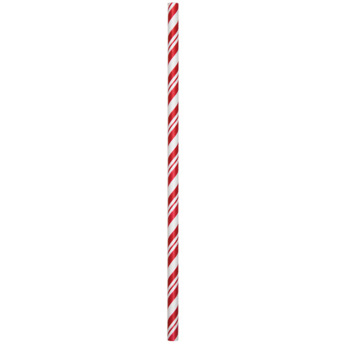 Club Pack of 144 Classic Red and White Striped Straw Party Favors 7.75" - IMAGE 1