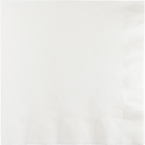 Club Pack of 900 Classic White 2-Ply Party Lunch Napkins 6.5" - IMAGE 1