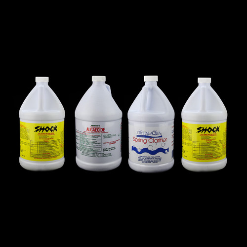 4 Piece Crystal-Aqua Swimming Pool Opening Kit - IMAGE 1