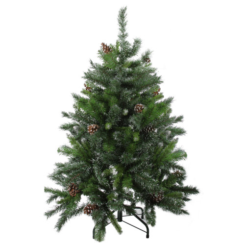 4' Snowy Delta Pine with Pine Cones Full Artificial Christmas Tree - Unlit - IMAGE 1