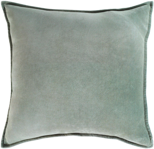 18" Chastity's Blush of Pureness Dark Timberwolf Silver Decorative Throw Pillow - IMAGE 1