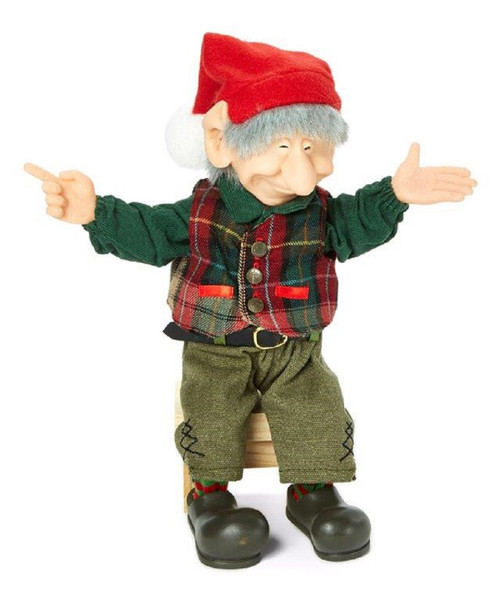 10.5" Steven Collectible Christmas Elf Figure - IMAGE 1