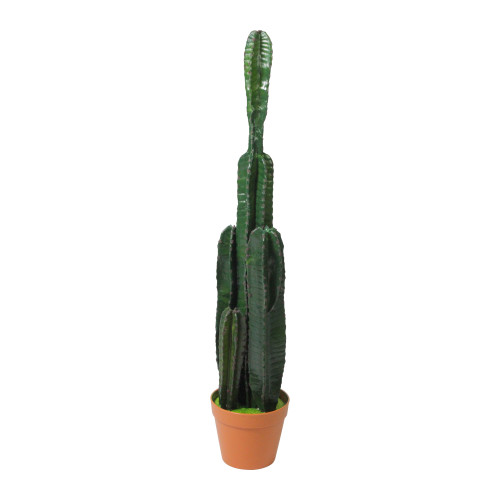 34" Green and Brown Potted Artificial Cactus Plant - IMAGE 1