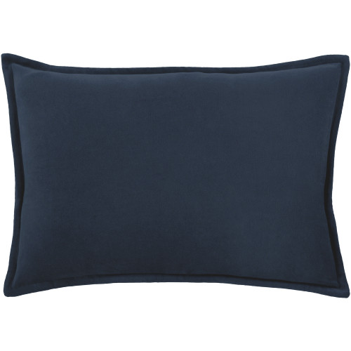 13" x 19" Calma Semplicita Navy Blue Decorative Throw Pillow - Down Filler - IMAGE 1