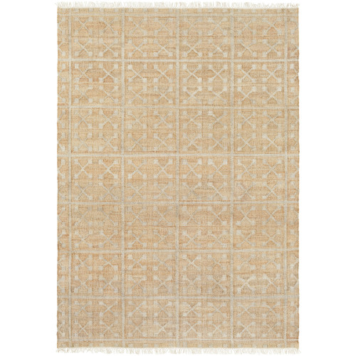 2' x 3' Yemeni Gateway Sand Brown and Gray Area Throw Rug - IMAGE 1