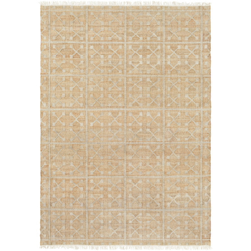 2' x 3' Yemeni Gateway Sand Brown and Gray Area Throw Rug - IMAGE 1