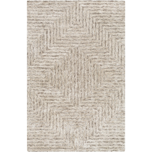 6' x 9' Diamond in the Rough Sandy Brown and Light Gray Area Throw Rug - IMAGE 1