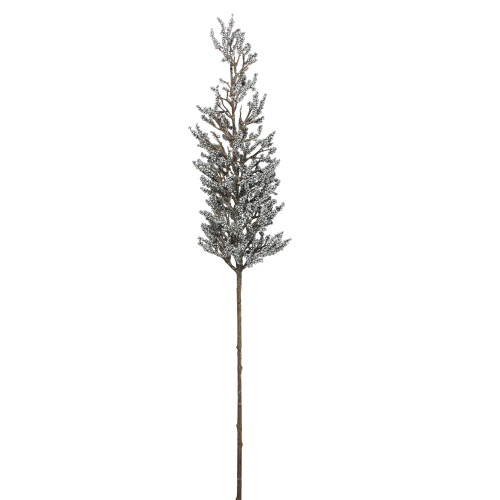39" Brown and Silver Glittered Artificial Pine Spring Christmas Branch Spray - IMAGE 1