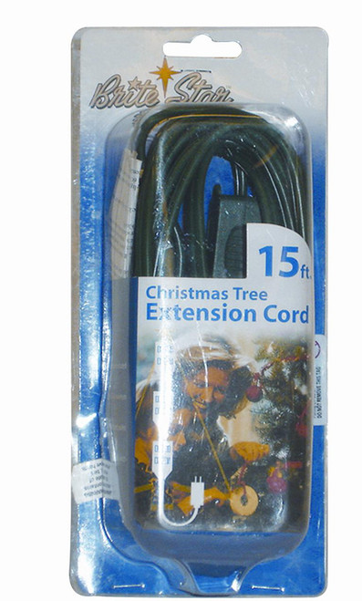 Indoor Polarized 9-Outlet 3-Prong Extension Cord – Green Wire - 15' - IMAGE 1