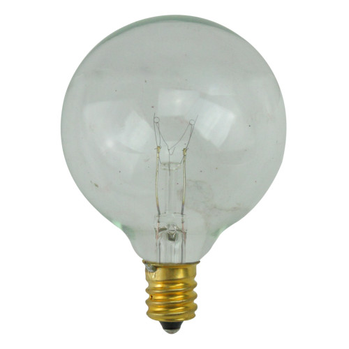 Pack of 25 Incandescent G50 Clear Christmas Replacement Bulbs - IMAGE 1