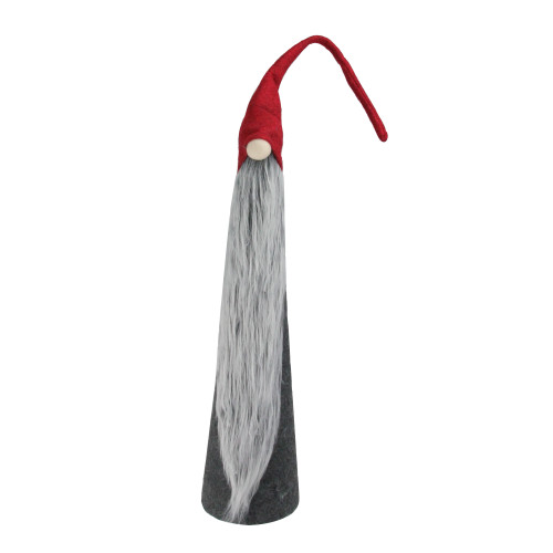 33" Red and Gray Tall Slender Christmas Gnome Figurine - IMAGE 1