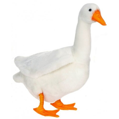 Set of 2 White and Orange Soft Plush Goose Stuffed Animals 16.75" - IMAGE 1