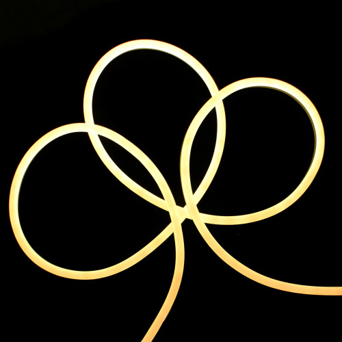 50’ Warm White LED Commercial Grade Flexible Christmas Rope Lights - IMAGE 1