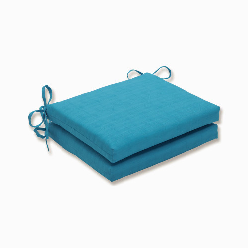 Fade-Resistant Outdoor Patio Seat Cushions - 18.5" - Set of 2 - Ocean Blue - IMAGE 1