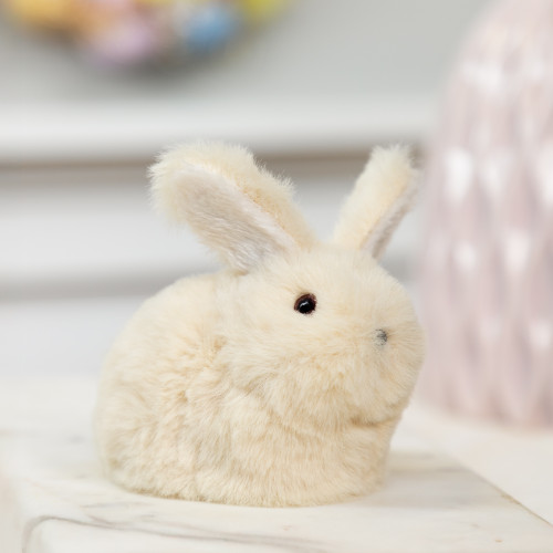Plush Sitting Easter Bunny Rabbit Spring Figure - 4.75" - IMAGE 1