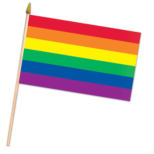 Club Pack of 12 Colors of the Rainbow Spring and Summer Decorative Flag 22” - IMAGE 1