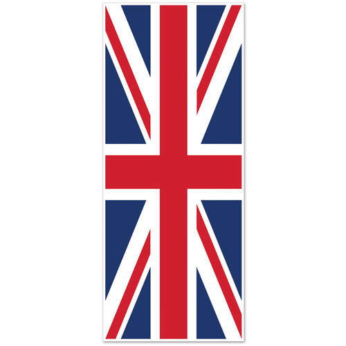 Pack of 12 Blue and Red Downton Abbey British Union Jack Door Covers 30" - IMAGE 1