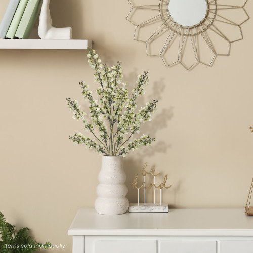 Artificial Baby Blossom Floral Spray - 27" - White - IMAGE 1