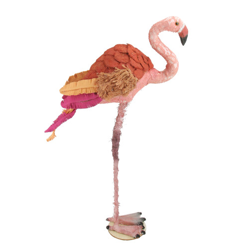 21.5" Tropical Textured Pink Flamingo Table Top Decoration - IMAGE 1
