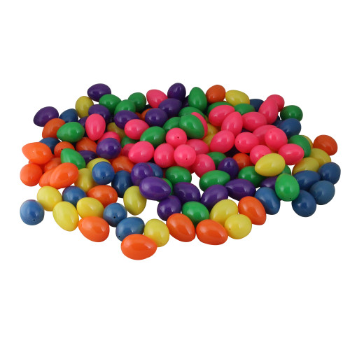 Pack of 150 Vibrantly Colored Springtime Easter Egg Decorations 2.5" - IMAGE 1