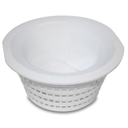 5pc White Basket Buddy One Size Pool Filter Basket Skimmer Socks - IMAGE 1