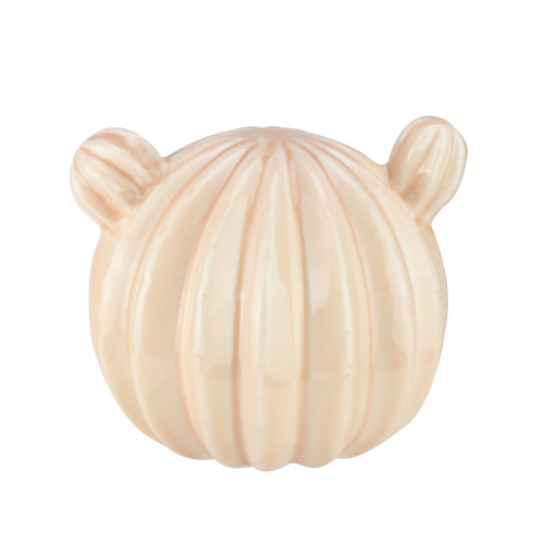 Ceramic Cactus Bud Decoration - 5" - Apricot Orange - IMAGE 1