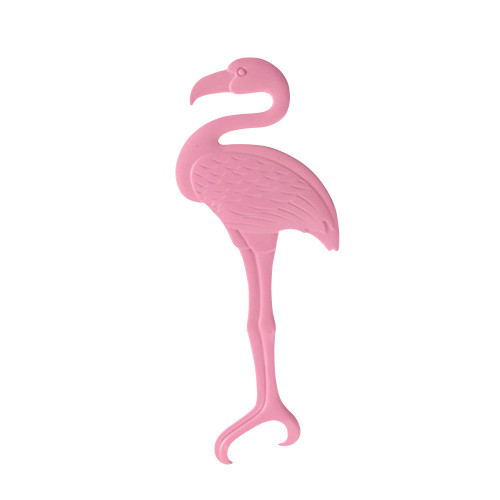 5.5" Handcrafted Pink Flamingo Handheld Metal Plated Bottle Opener - IMAGE 1