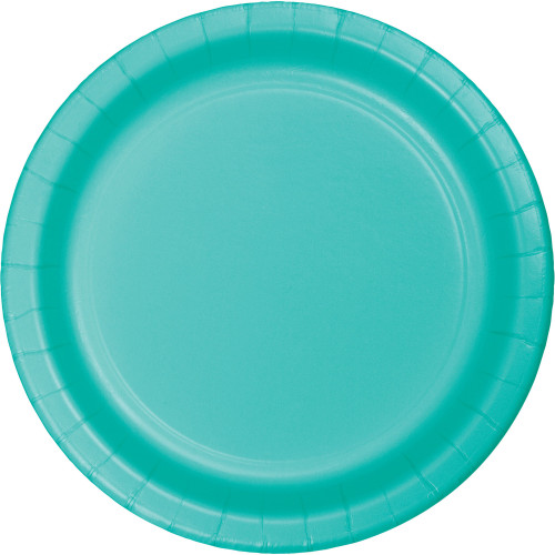 Club Pack of 240 Teal Lagoon Disposable Banquet Plates 10" - IMAGE 1