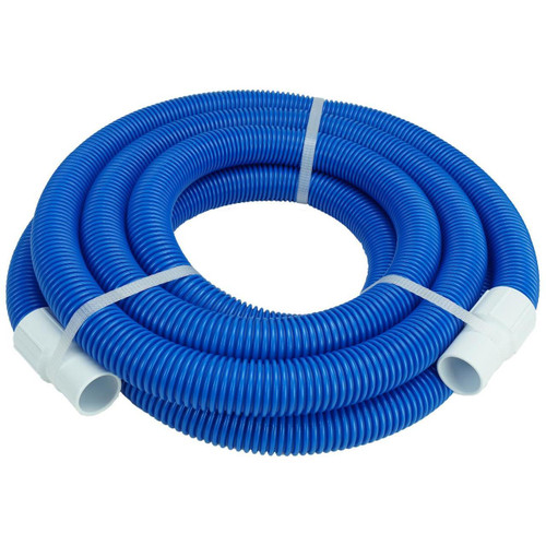 Blue and White Blow Molded Vacuum Hose with Swivel Cuffs 27' x 1.25" - IMAGE 1